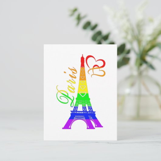 Paris  | LGBTQ+ Pride ポストカード (スタンド正面)