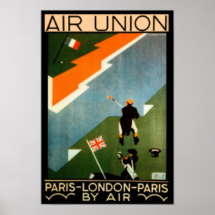 Paris - London - Paris by Air ポスター