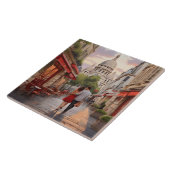 Paris Love: Romantic Couple by Sacre Coeur Church タイル (側面)