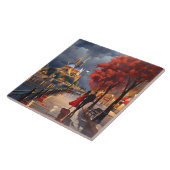 Paris Love: Romantic Couple by Seine Notre Dame タイル (側面)