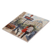 Paris Love: Romantic French Walk by Metro Station タイル (側面)