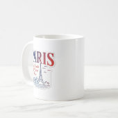 Paris - Love Wrote Its Name Here コーヒーマグカップ (正面左)
