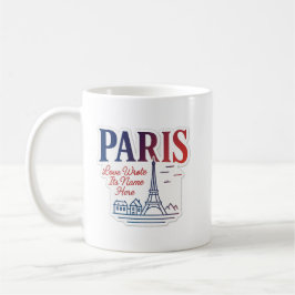 Paris - Love Wrote Its Name Here コーヒーマグカップ