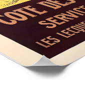 Paris Lyon Vintage Travel Poster - FramedUnframed ポスター (角)