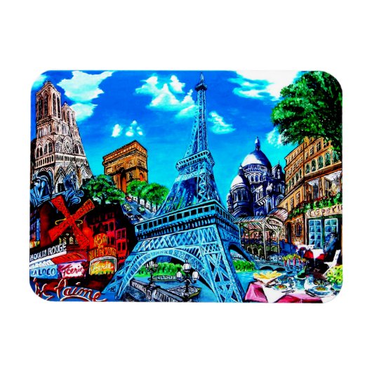 Paris Magnet Souvenir マグネット (横)