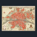 Paris Map ポスター<br><div class="desc">Plattegrond van Parijs by Guillaume Delisle (ca. 1721–1774).</div>