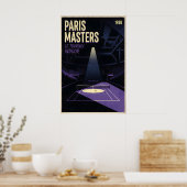 Paris Masters Wall Art Indoor Tennis Court Graphic ポスター (キッチン)