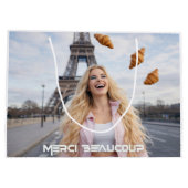 PARIS - MERCI BEAUCOUP ラージペーパーバッグ (裏面)