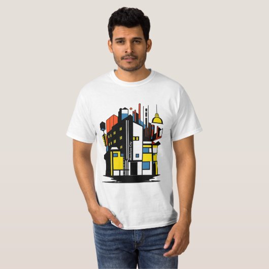 paris mondrian city jnf tシャツ (正面フル)