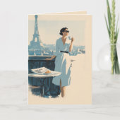 Paris Morning Coffee Elegance カード (正面)