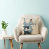 Paris Morning Coffee Elegance クッション (椅子)