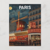 Paris Moulin Rouge ポストカード (正面)