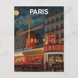 Paris Moulin Rouge ポストカード