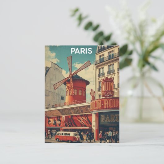 Paris Moulin Rouge ポストカード (スタンド正面)