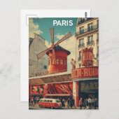 Paris Moulin Rouge ポストカード (正面/裏面)