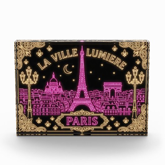 Paris Neon Design Photo Block フォトブロック (正面)