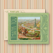 Paris New Thank You Postcard ポストカード