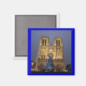 Paris - Notre Dame at Christmas マグネット (正面/裏面)