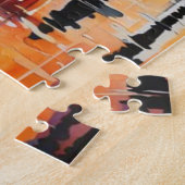 PARIS on a rainy day. Eiffel Tower, Starry Night ジグソーパズル (側面)