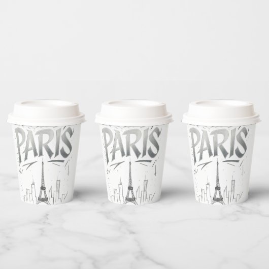 Paris On The Rocks Paper Cup 紙コップ (複数)