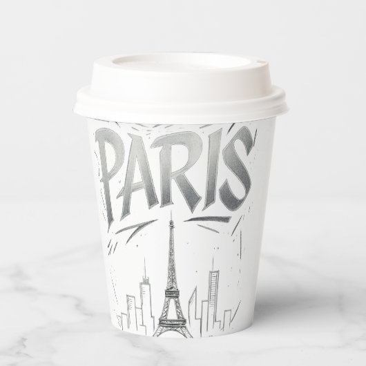 Paris On The Rocks Paper Cup 紙コップ (正面)