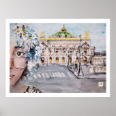 París. Opera Garnier ポスター (正面)