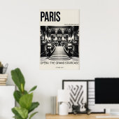 Paris Opera Print - Palais Garnier Grand Staircase ポスター (ホームオフィス)