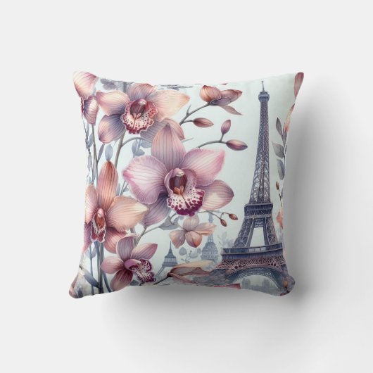 paris orchids クッション (裏面)
