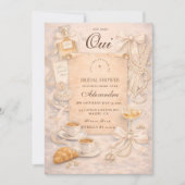 Paris Oui Bridal Shower 招待状 (正面)