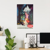 Paris Painting France Travel Poster French Art ポスター (ホームオフィス)