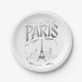 Paris Perfect Party (paper plate) ペーパープレート