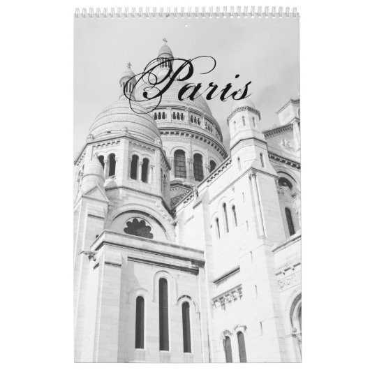 Paris Photography Montmartre Sacré-Coeur Fotokunst カレンダー (カバー)