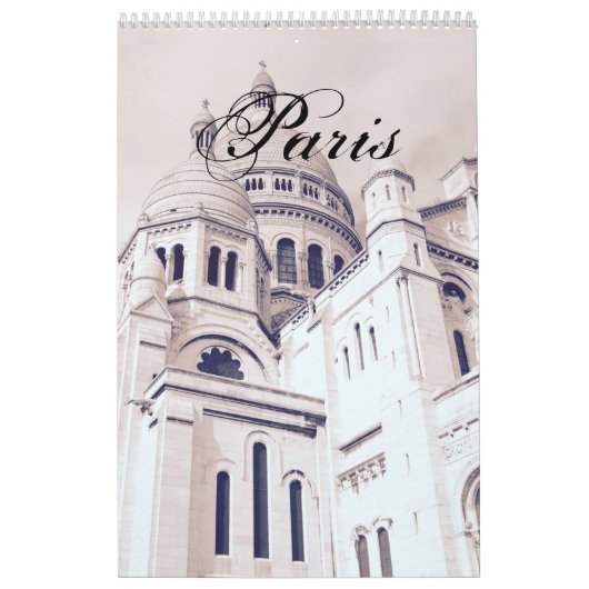 Paris Photography Montmartre Sacré-Coeur Fotokunst カレンダー (カバー)
