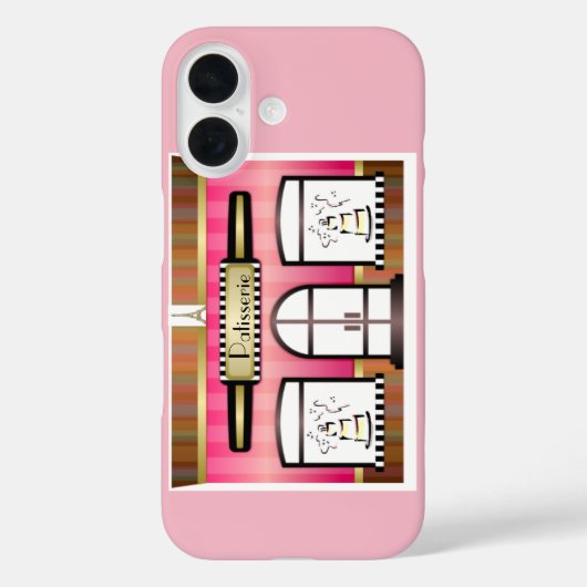 Paris Pink French Patisserie Case-Mate iPhoneケース (裏面)