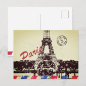 Paris Postcard ポストカード (正面/裏面)