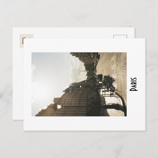 Paris Postcard ポストカード (正面/裏面)