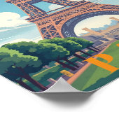 Paris Poster Wall Art ポスター (角)