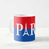 Paris - Red & Blue Coffee Mug コーヒーマグカップ (正面左)