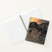 Paris River Wall Art Cityscape Sunset Scene ノートブック (内部)