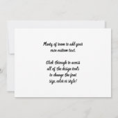 Paris Road with百姓付きヴィンセント・ヴァン・ゴッホ 招待状 (裏面)