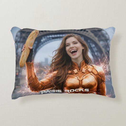 PARIS ROCKS アクセントクッション (正面)