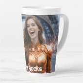 PARIS ROCKS カフェラテマグ (右アングル)