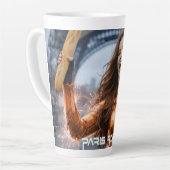 PARIS ROCKS カフェラテマグ (左アングル)