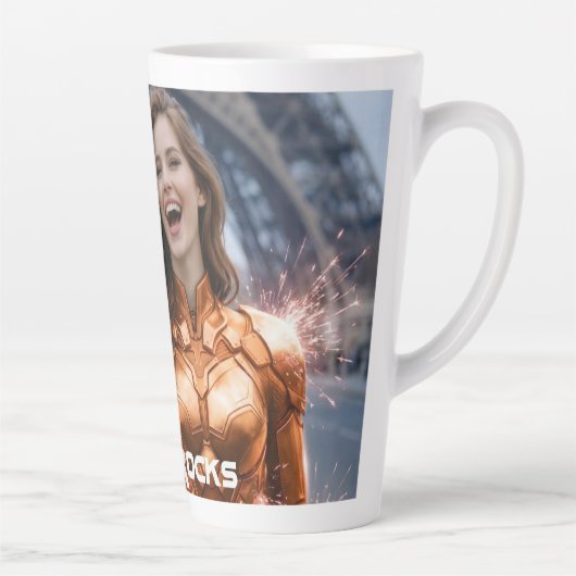 PARIS ROCKS カフェラテマグ (右)