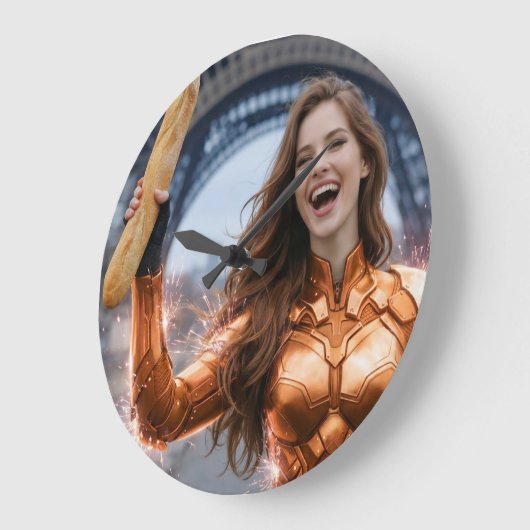 PARIS ROCKS ラージ壁時計 (傾斜)