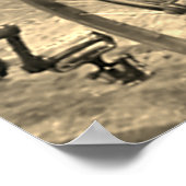 Paris-Roubaix Cycling Race 1907 Color Redux ポスター (角)