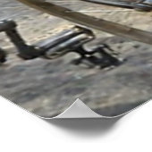 Paris-Roubaix Cycling Race 1907 Color Redux ポスター (角)