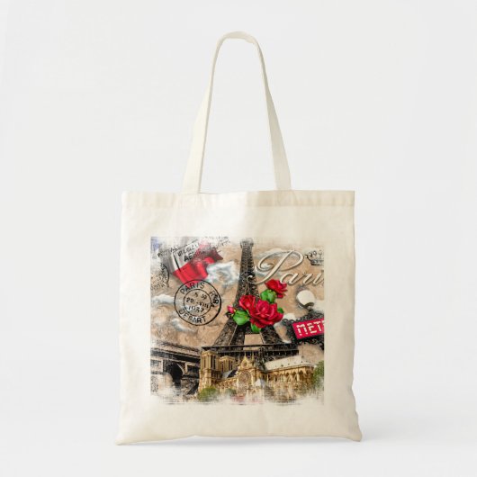Paris Scenery Tote トートバッグ (正面)