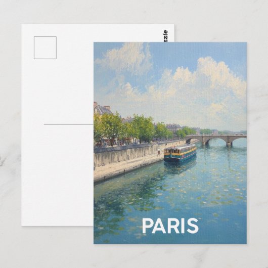 Paris Seine ポストカード (正面/裏面)