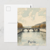 Paris Seine ポストカード (正面/裏面)